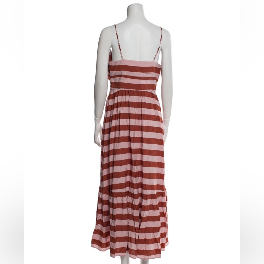 A.L.C. Laurel Maxi Dress in Rust & Lavender Stripe - Picture 9 of 10
